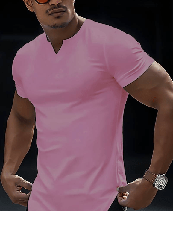 Loïc｜T-shirt uni confortable pour homme