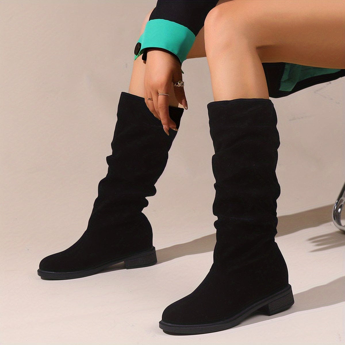 Clara｜Bottes mi-mollet décontractées pour femmes