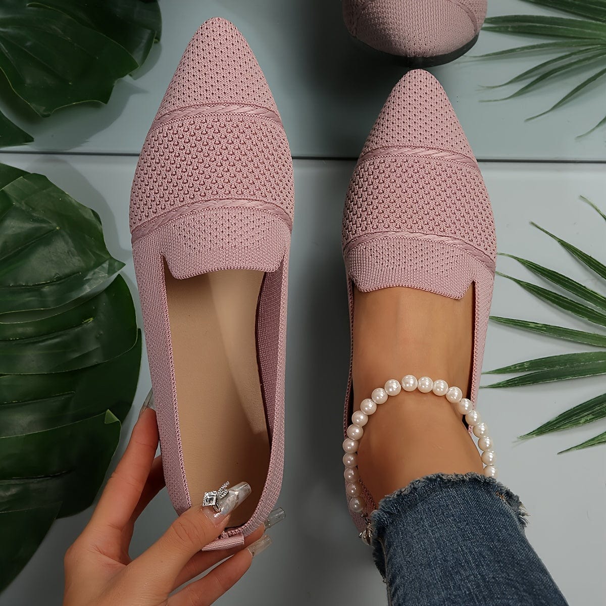 Sandra｜Ballerines plates minimalistes unies pour femmes