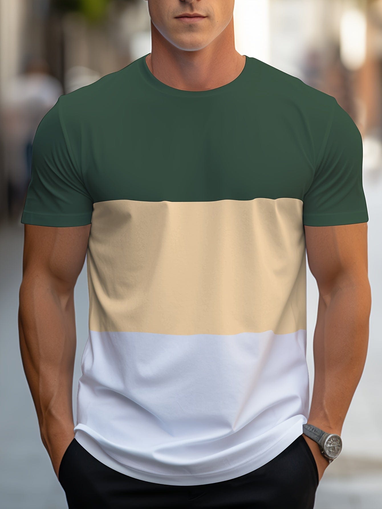 Baptiste｜T-shirt à rayures contrastées