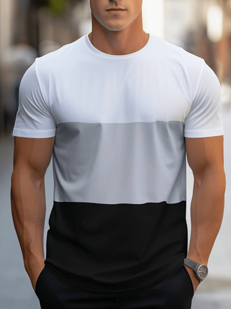 Baptiste｜T-shirt à rayures contrastées