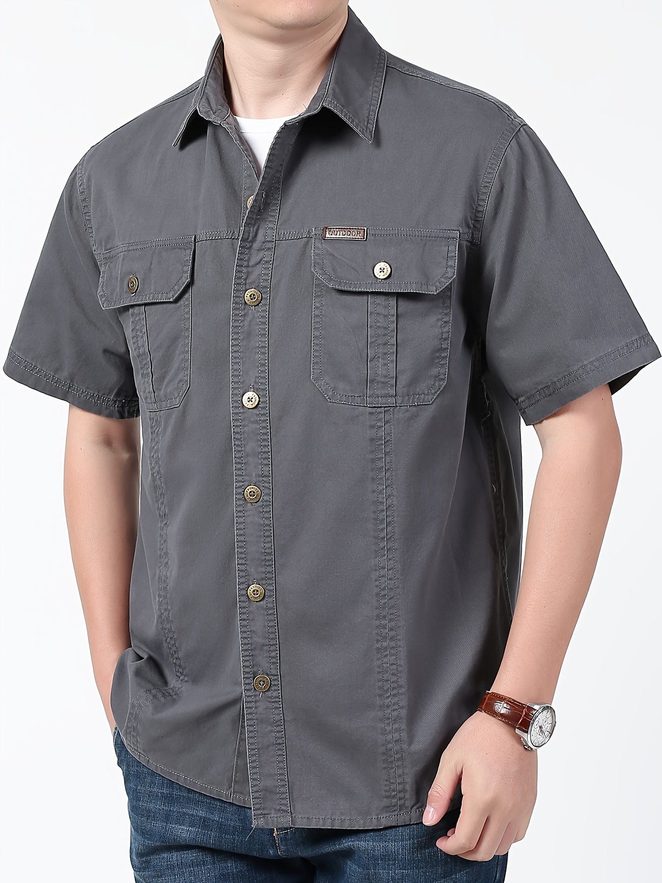 Sébastien｜Chemise cargo élégante pour hommes