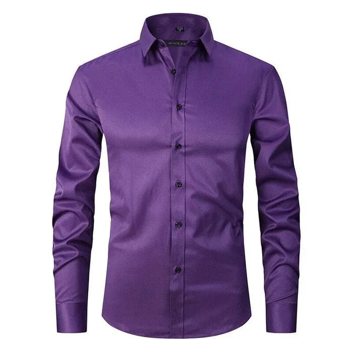 Lucas｜Chemise anti-froissement en stretch