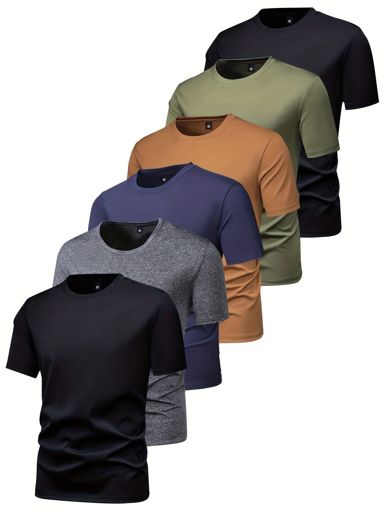 Valentin｜t-shirt décontracté extensible à col rond pour l'été