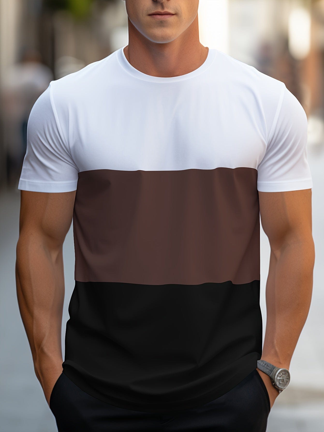 Baptiste｜T-shirt à rayures contrastées