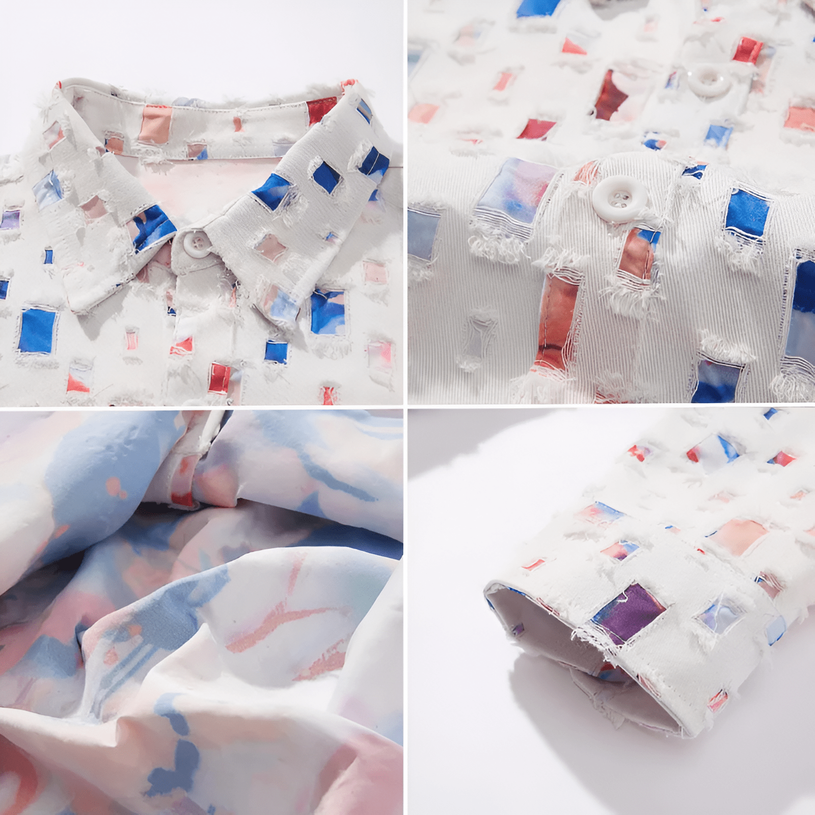 FLORA｜CHEMISE EN DENIM EFFILOCHÉ
